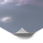 Soft pastel flowers in dreamy blur poster (Ecke)