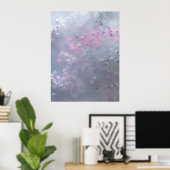 Soft pastel flowers in dreamy blur poster (Heimbüro)