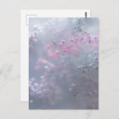 Soft pastel flowers in dreamy blur  postkarte (Vorne/Hinten)