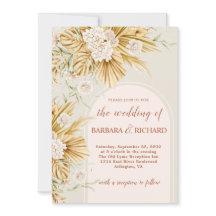 Soft Pastel Flowers Pampas Grass Boho Wedding 