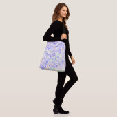 Soft Pastel Funky Boho Retro Abstrakter Marmor Tragetaschen Mit Langen Trägern (Am Model)