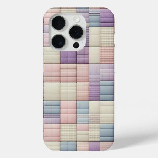 Soft Pastel Geometric Block Phone Case - Abstract  (Rückseite)