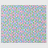 Soft Pastel Geometric Harlequin Geschenkpapier (Flach)