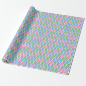Soft Pastel Geometric Harlequin Geschenkpapier (Ungerollt)
