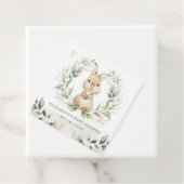 Soft Pastel Greenery Bunny Rabbit Babydusche Geschenkanhänger (Beispiel)