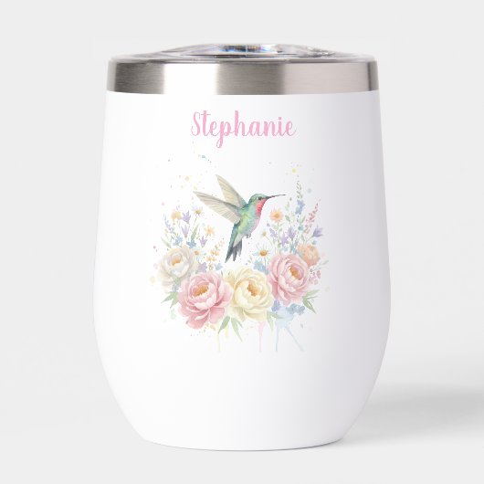 Soft Pastel Hummingbird Floral (Vorderseite)