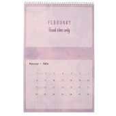 Soft Pastel Inspirational Art Calendar Kalender (Feb 2026)