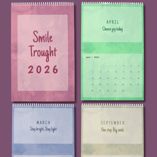 Soft Pastel Inspirational Art Calendar Kalender