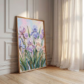 Soft Pastel Iris Minimalistische Wandkunst Leinwan Poster