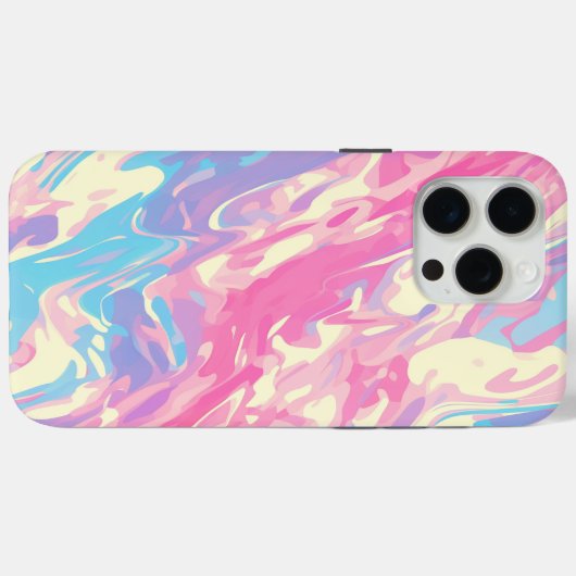 ✨ Soft Pastel Marble Design - Trendy & Smooth 🎨 Case-Mate iPhone Hülle (Rückseite (Horizontal))