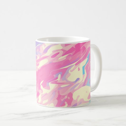 ✨ Soft Pastel Marble Design - Trendy & Smooth 🎨 Kaffeetasse (VorderseiteRechts)