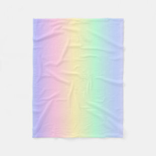 Soft Pastel Ombre Regenbogen Baby Shower Neugebore Fleecedecke