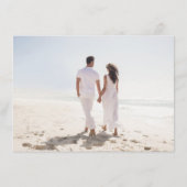 Soft Pastel Ornate Spring Garden gold Wedding Begleitkarte (Rückseite)