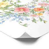 Soft Pastel Ornate Spring Rehearsal Dinner Welcome Poster (Ecke)