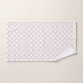 Soft Pastel Pink Micro Geometric Seamless Badhandtuch Set (Handtuch)