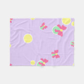 soft pastel polka dots and bows fleecedecke (Vorderseite (Horizontal))