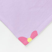 soft pastel polka dots and bows fleecedecke (Ecke)