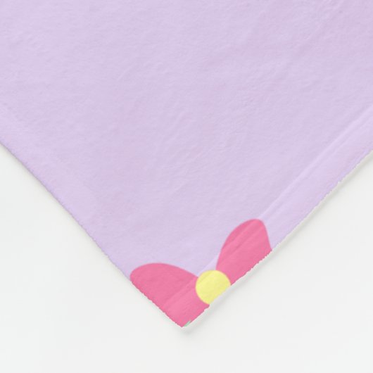 soft pastel polka dots and bows fleecedecke (Ecke)