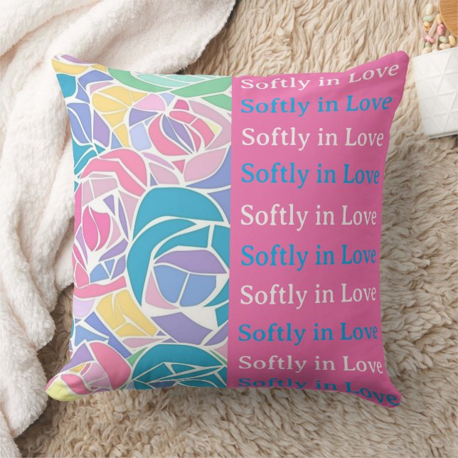 Soft Pastel Rose Love - Softly in love Kissen (Decke)
