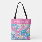 Soft Pastel Rose Love - Softly in love Tasche (Rückseite)