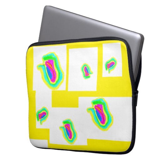 Soft Pastel Shapes Laptop Sleeve (Vorderseite Links)