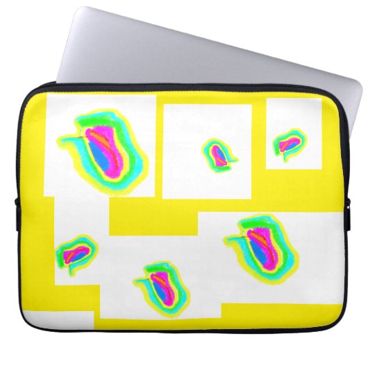 Soft Pastel Shapes Laptop Sleeve (Vorderseite)