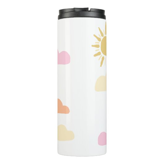 Soft Pastel Skies Thermosbecher (Rückseite)