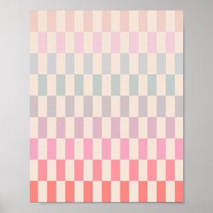 Soft Pastel Streifen 02 Poster