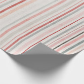 Soft Pastel Striped Wrapping Paper Geschenkpapier (Ecke)