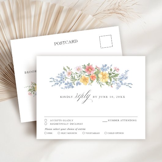 Soft Pastel Verziert Spring Garden Blumenchic UAWG Postkarte