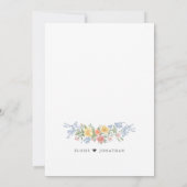 Soft Pastel Verziert Spring Garden Blumenzehen Einladung (Rückseite)