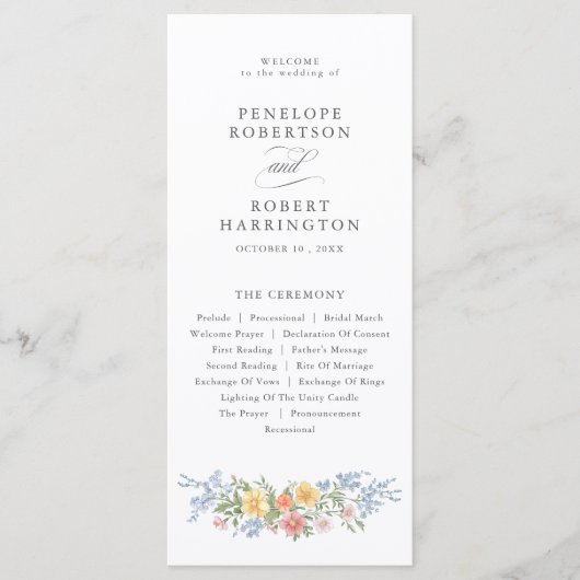 Soft Pastel Verziert Spring Garden Blumenzehen Programm (Vorderseite)