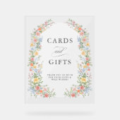 Soft Pastel Verziert Spring Garden Cards und Gesch Acrylschild (Vorderseite)