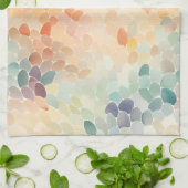 Soft Pastel Watercolor Abstract Geschirrtuch (Gefaltet)