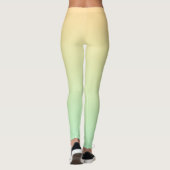 Soft Pastel Watercolor Gradient Leggings (Rückseite)