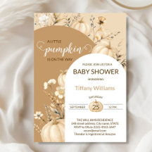 Soft Pastel Watercolor Pumpkin fallen wild Blume