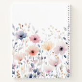 Soft Pastel Watercolor Wildflower Botanical Notizblock (Rückseite)