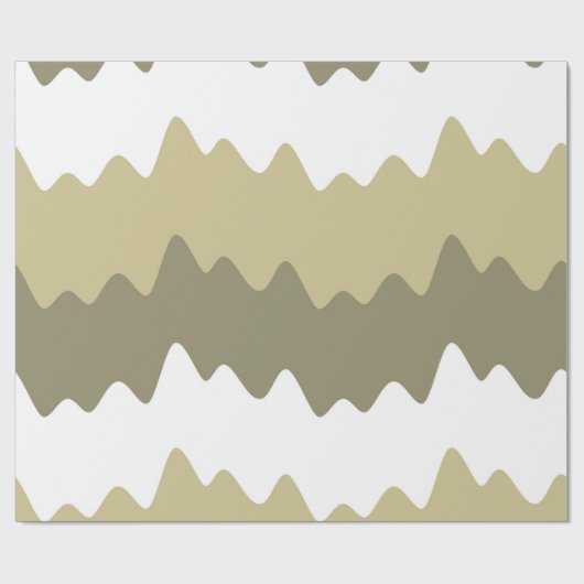 Soft Pastel Wavy Stripes Geschenkpapier (Flach)