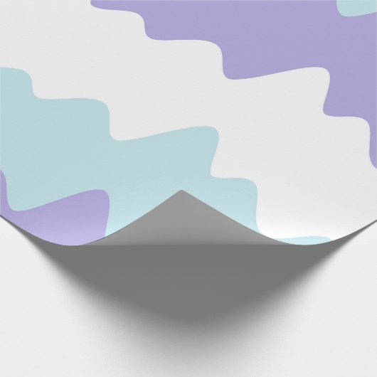Soft Pastel Wavy Stripes Geschenkpapier (Ecke)