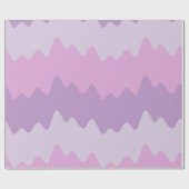 Soft Pastel Wavy Stripes Wrapping Paper Geschenkpapier (Flach)