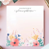 Soft Pastel Wildblume Garden Personalisiert Notizblock