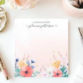Soft Pastel Wildblume Garden Personalisiert Notizblock