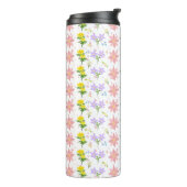 Soft Pastel Wildflower Botanical Pattern Thermal T Thermosbecher (Nach links gedreht)
