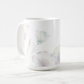 Soft Pastel Wildflowers Watercolor Grace Kaffeetasse (Vorderseite Links)