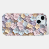 Soft Pastell Blossom 3D Floral Phone Case (Rückseite (Horizontal))