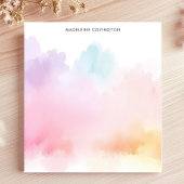 Soft Pastell Rainbow Personalisiert Name Notizblock