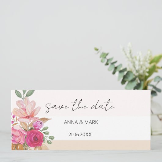 Soft Pastell Spring Bouquet Floral Watercolor (Stehend Vorderseite)