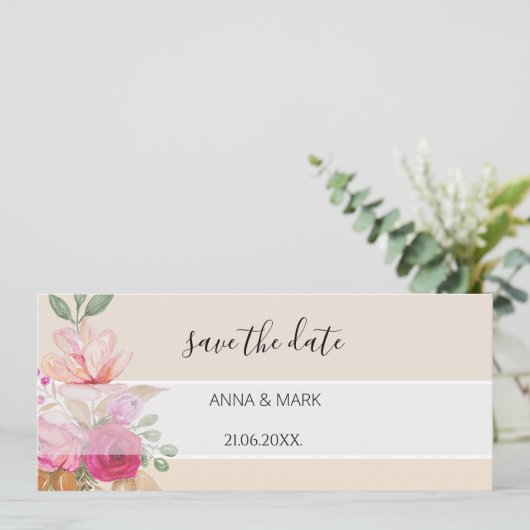 Soft Pastell Spring Bouquet Wasserfarbe (Stehend Vorderseite)