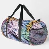 Soft Pastels 3D-Effekt Dragon Duffle Bag (Rechte Ecke)