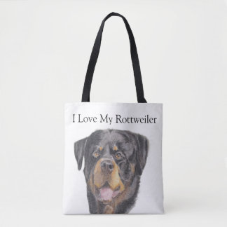 Soft Pastels - Beautiful Pirtrait of a Rottweiler  Tasche